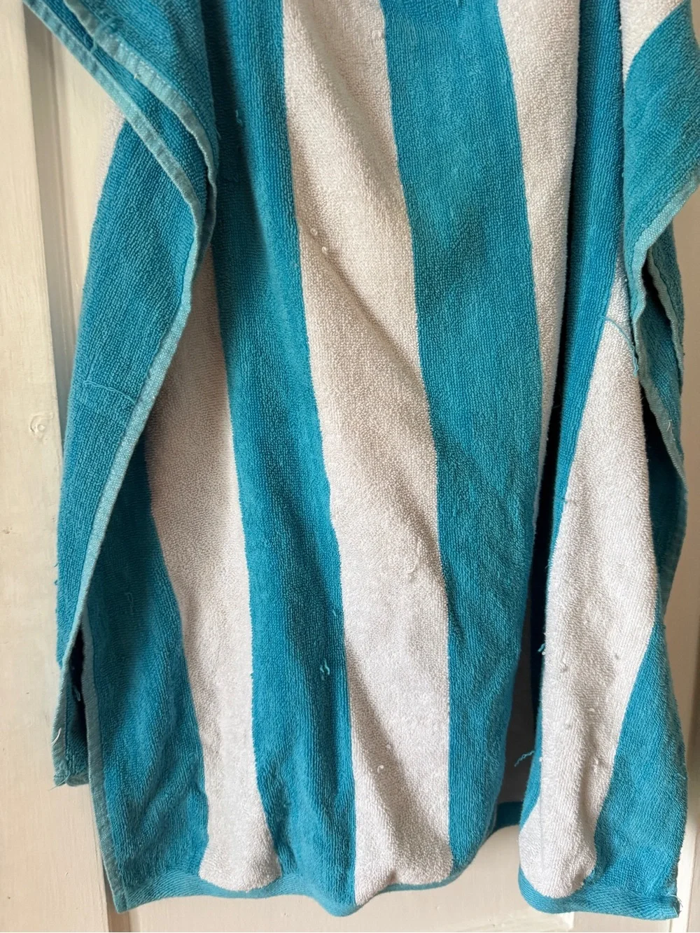 Madison Blue and White Striped Beach Towel